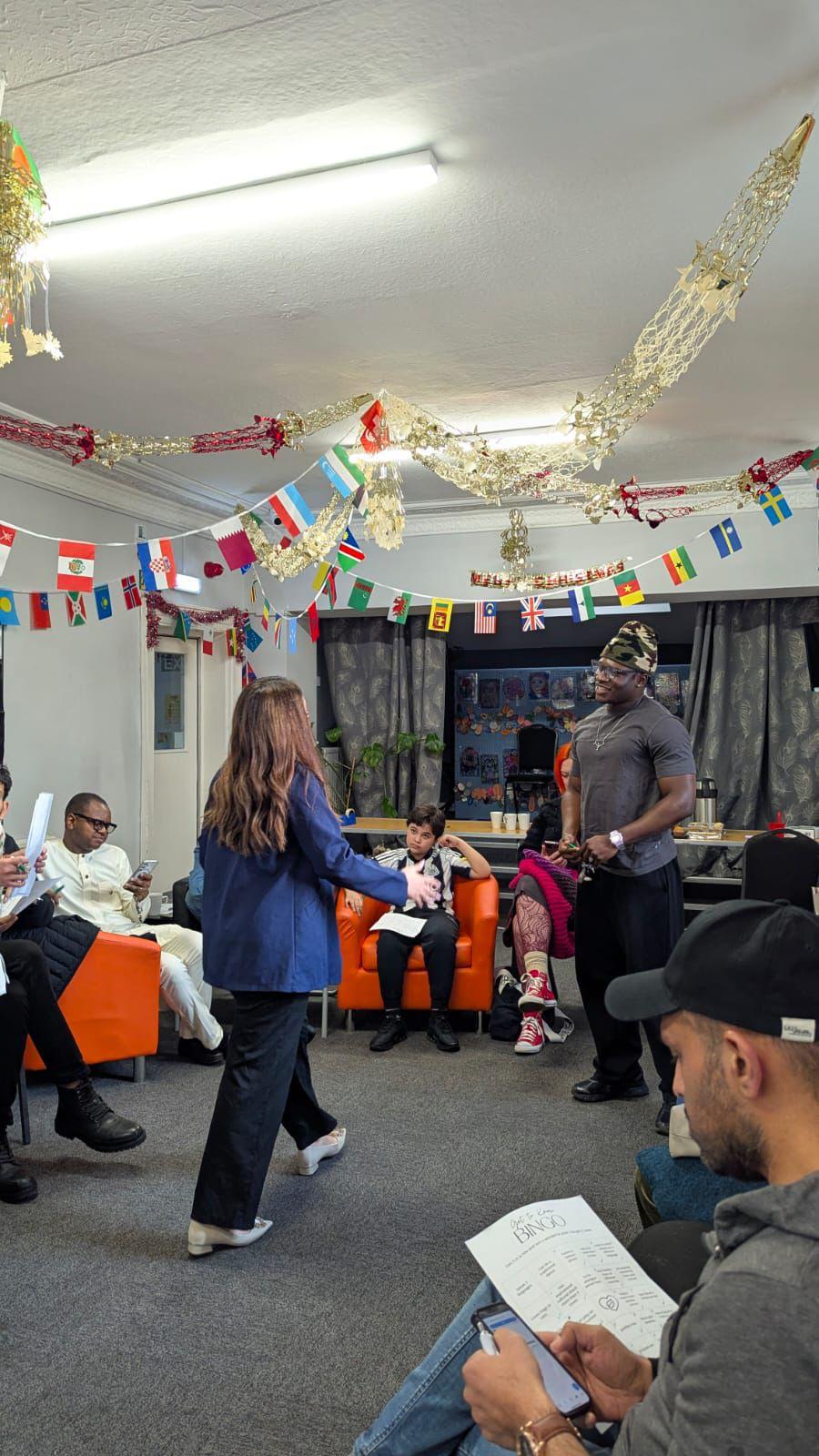 Participants taking part in a Roots for Change cultural exchange activity