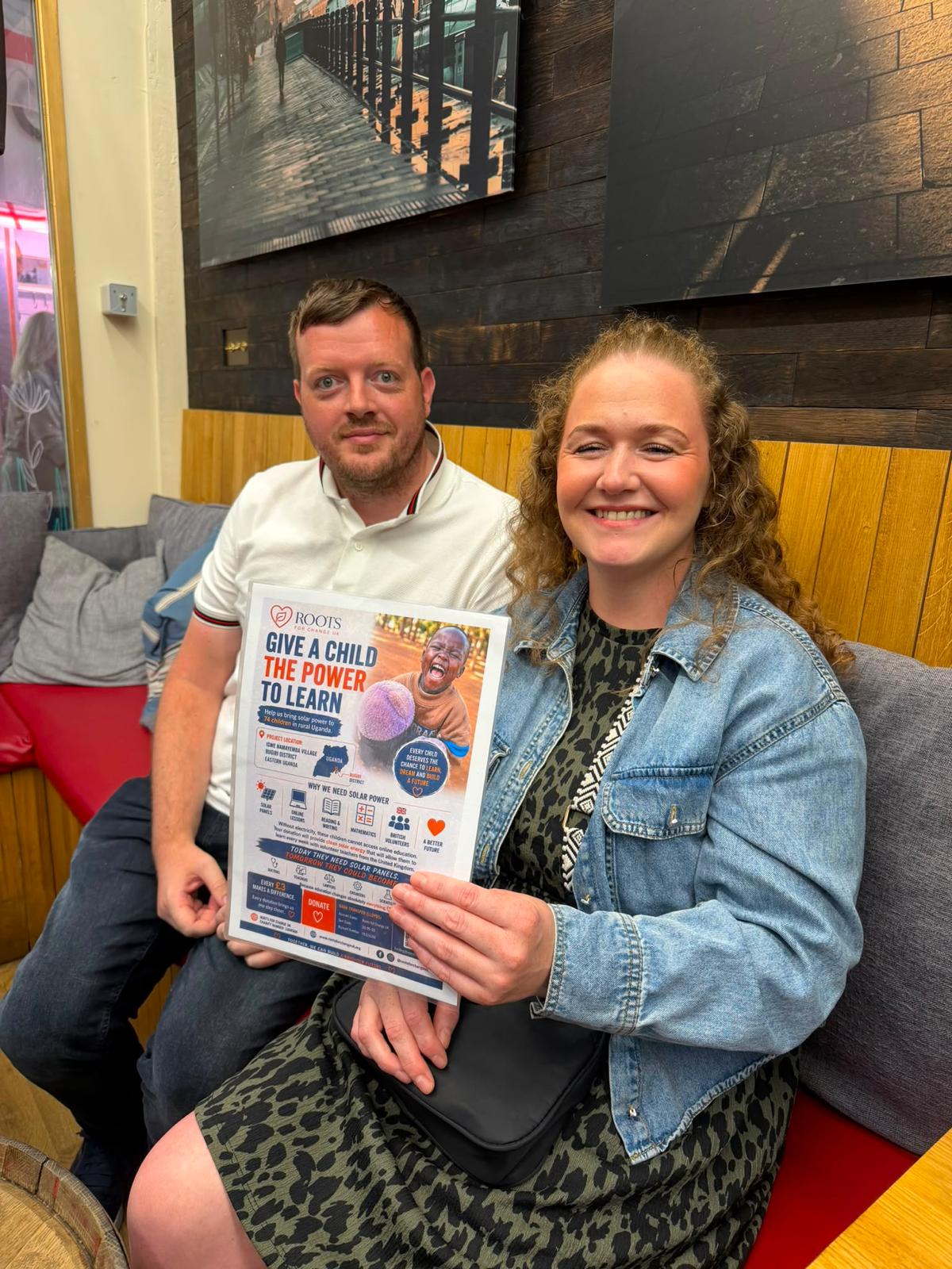 Roots for Change supporters at a fundraising awareness activity